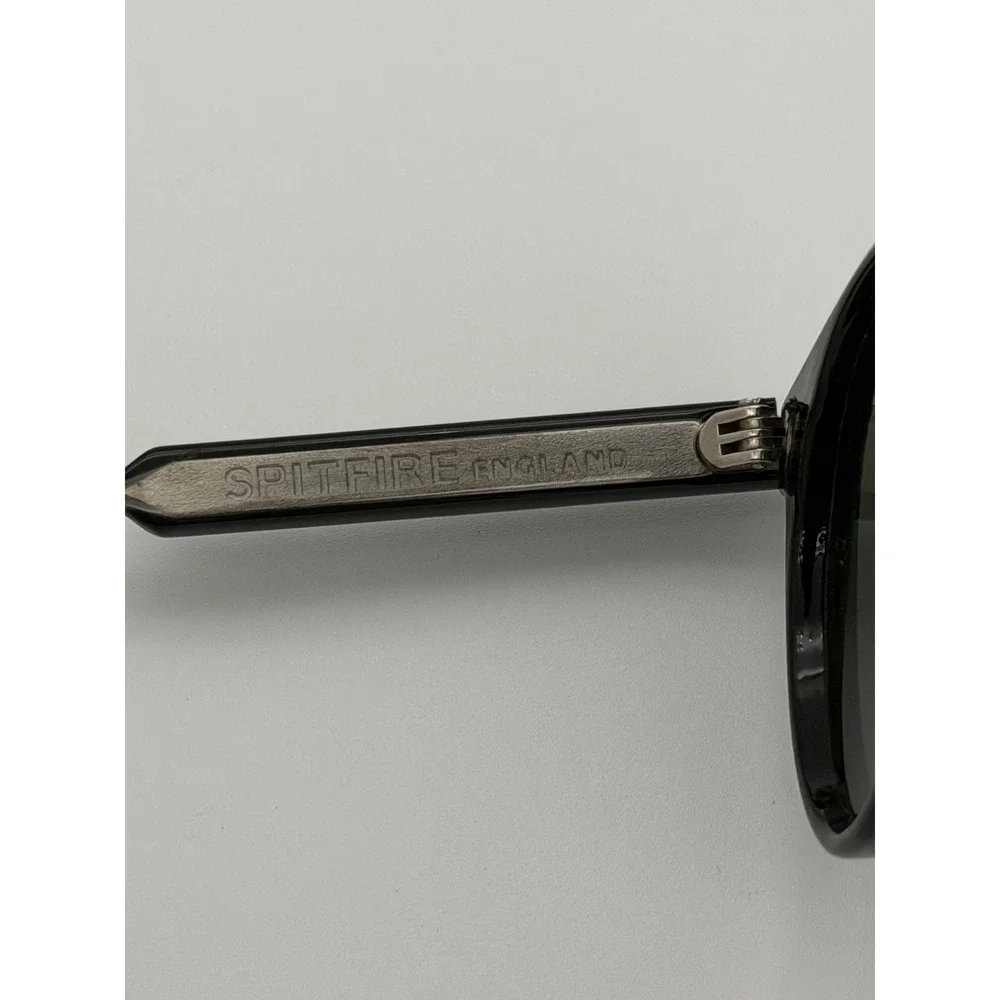 Spitfire England Teddy Boy Black Frame Black Lenses Sunglasses UV Protection